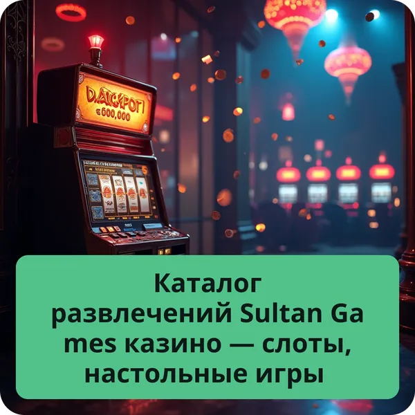 Каталог развлечений Sultan Games казино — слоты, настольные игры