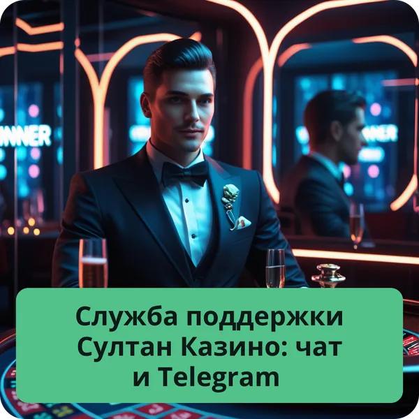 Служба поддержки Султан Казино: чат и Telegram